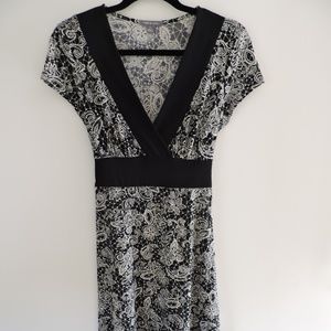 Apt. 9 Dress (stretch) Black/White Size S